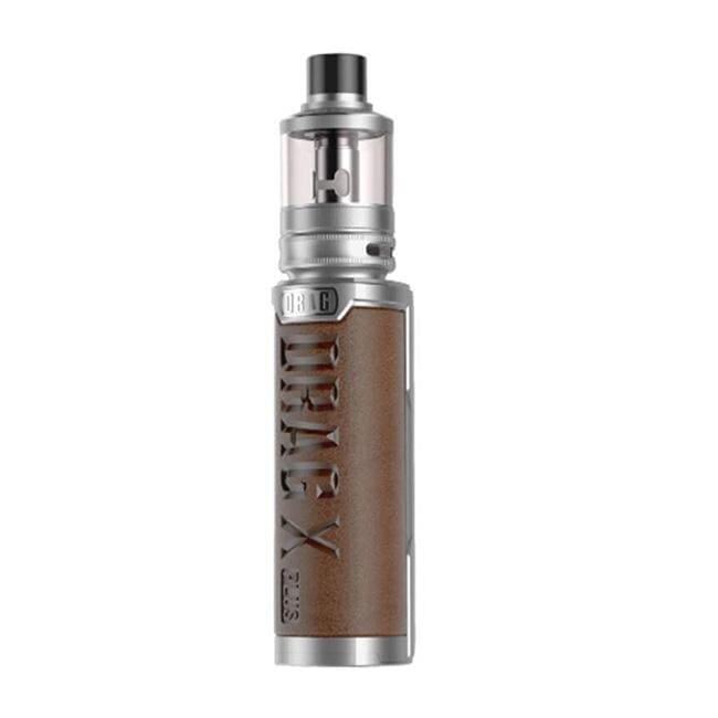 Voopoo - Drag X Plus Professional Edition Vape Kit Silver Retro Brown