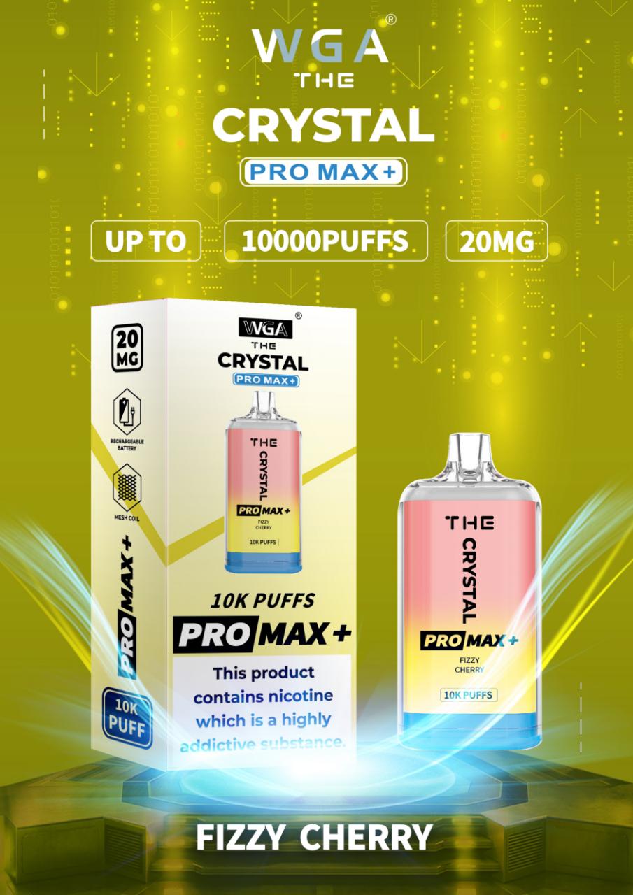 WGA Crystal Pro Max + 10000 Puffs Disposable Vape - Box of 10 - Bulk Vape Wholesale