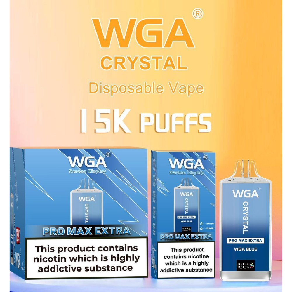 WGA Crystal Pro Max 15,000 Puffs Disposable Vape (BOX OF 10) - Bulk Vape Wholesale