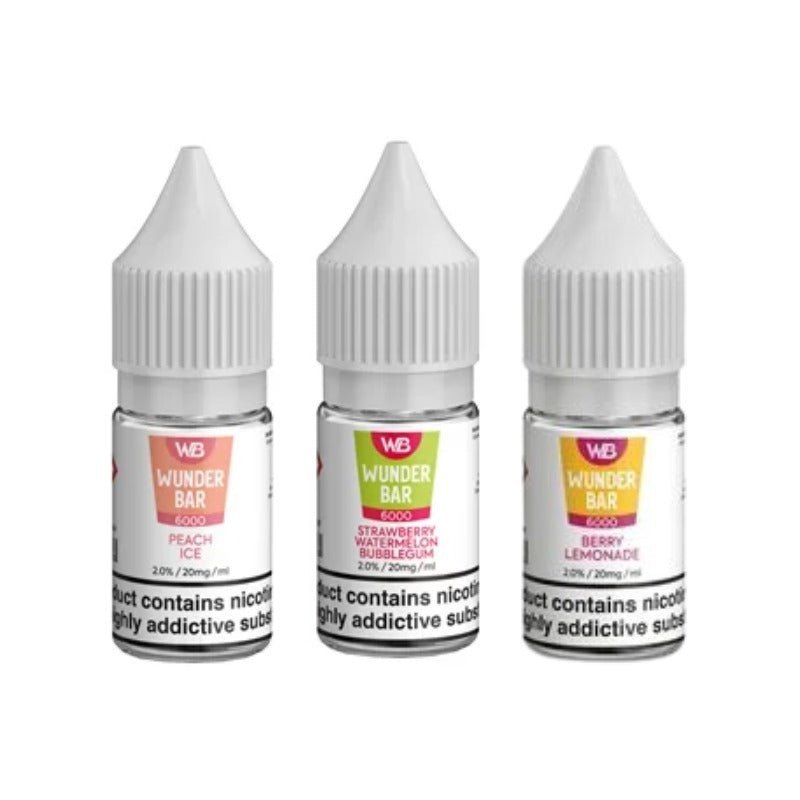 Wundar Bar 6000 Nic Salt 10ml - Box Of 10 - Bulk Vape Wholesale