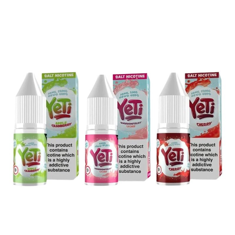 Yeti 10ml Nic Salt (Pack of 10) - Bulk Vape Wholesale