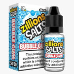 Zillions Nic Salt 10ml Pack of 5 Bubble Gum
