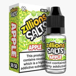 Zillions Nic Salt 10ml Pack of 5 Apple