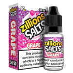 Zillions Nic Salt 10ml Pack of 5 Grape
